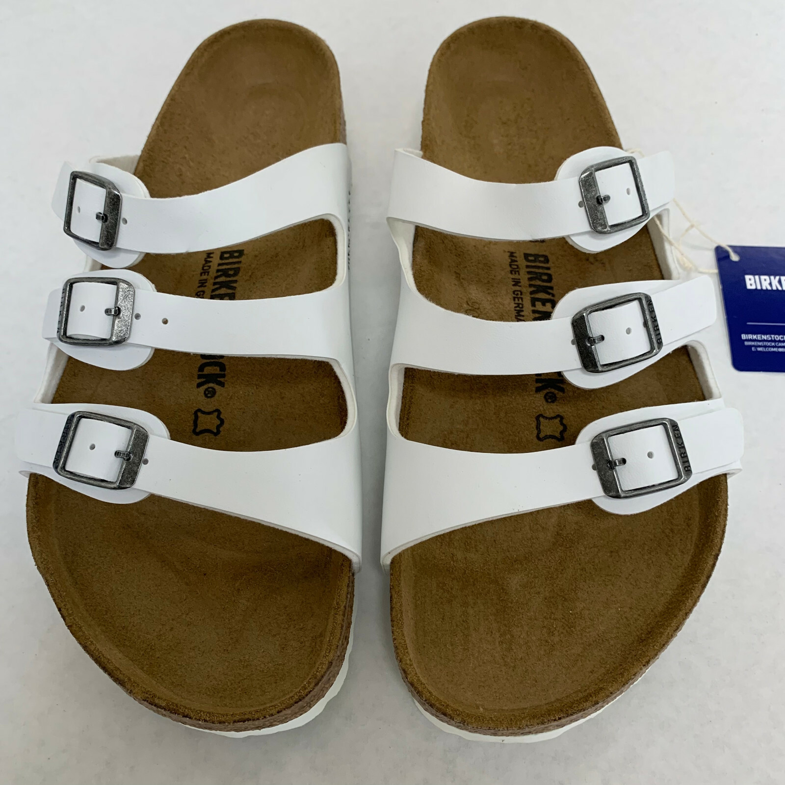 New w/o Box Birkenstock Florida Birko-Flor White Regular – Select Size