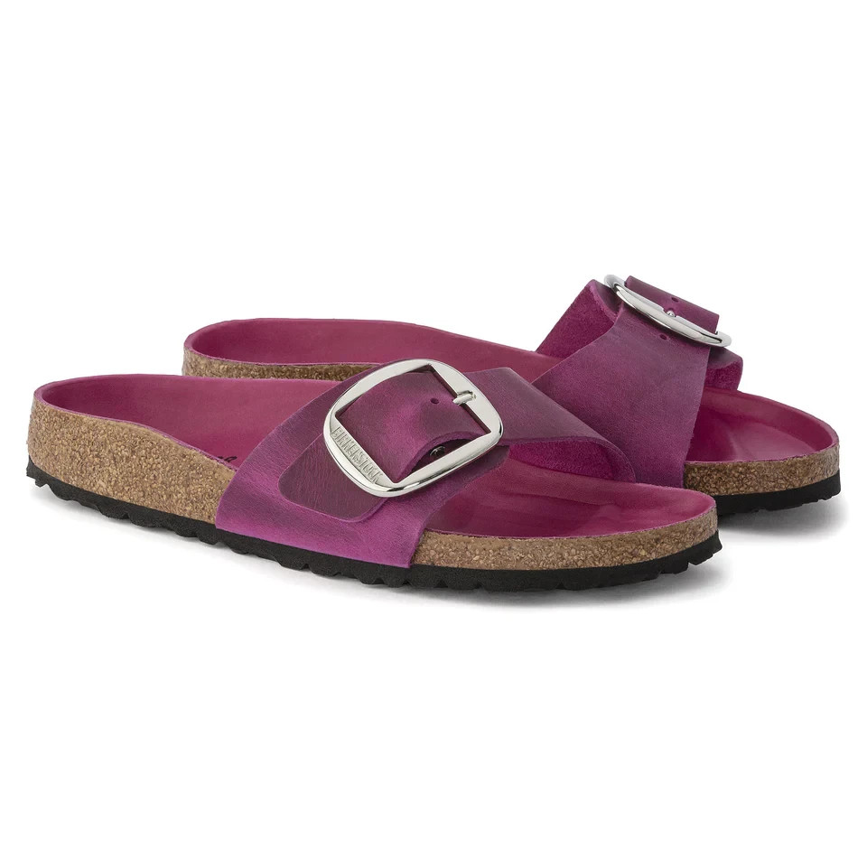 Birkenstock Madrid Big Buckle Oiled Leather festival fuchsia EU 39 US 8-8.5 M
