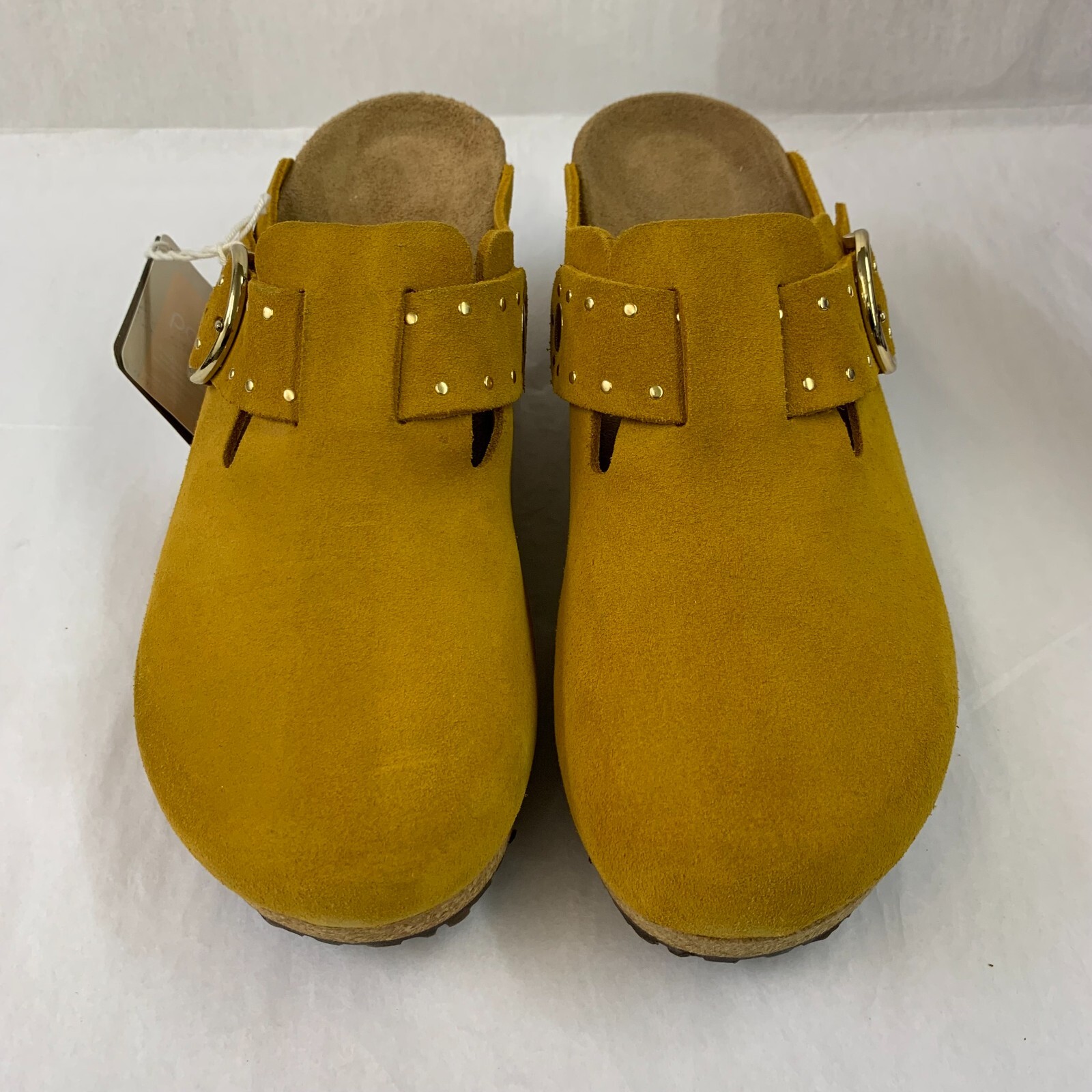 Birkenstock New w/o Box Papillio Fanny Ring Buckle Buckthorn Suede Leather Nar