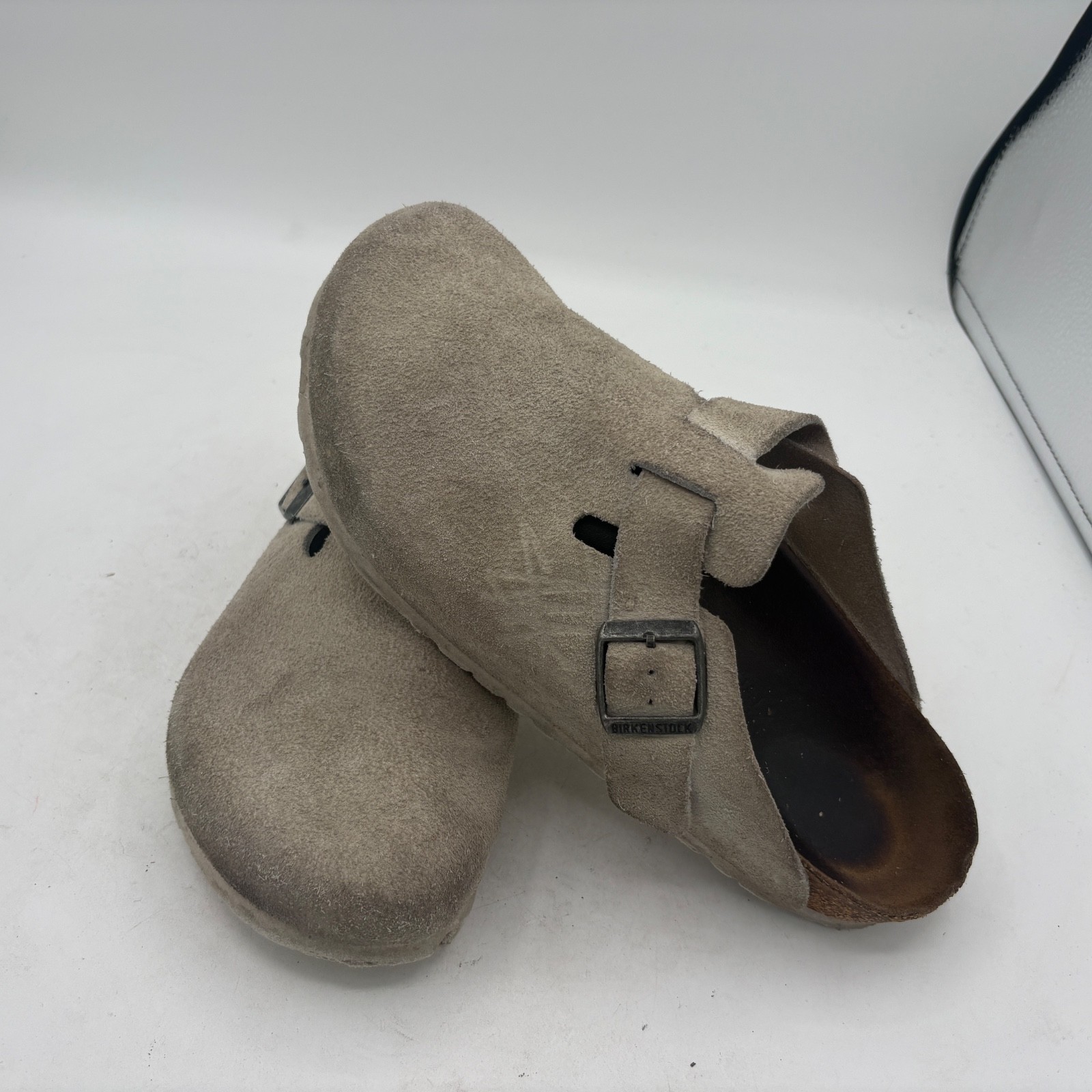 Stüssy X Birkenstock Boston Mule Bone Sandals Clogs Men’s 41 M 8-8.5 W 10