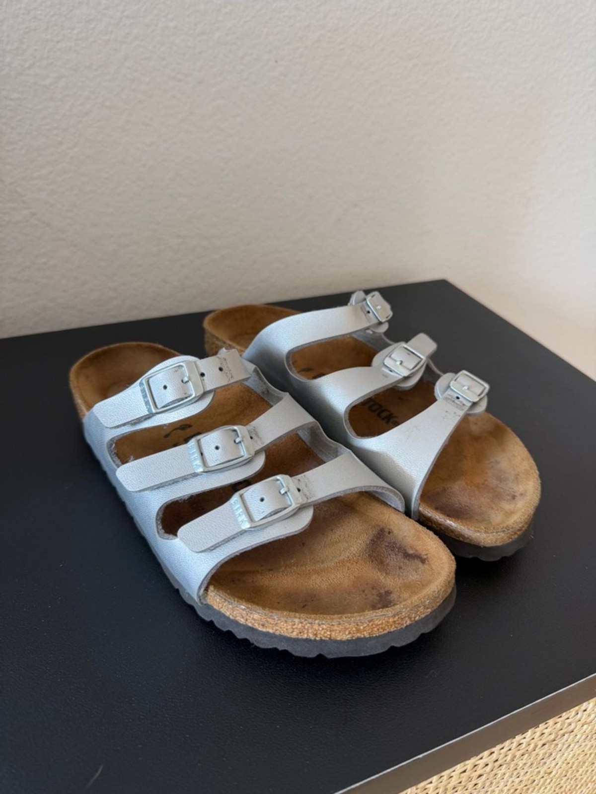 Birkenstock Florida Gray 3 Strap Sandals EU 36