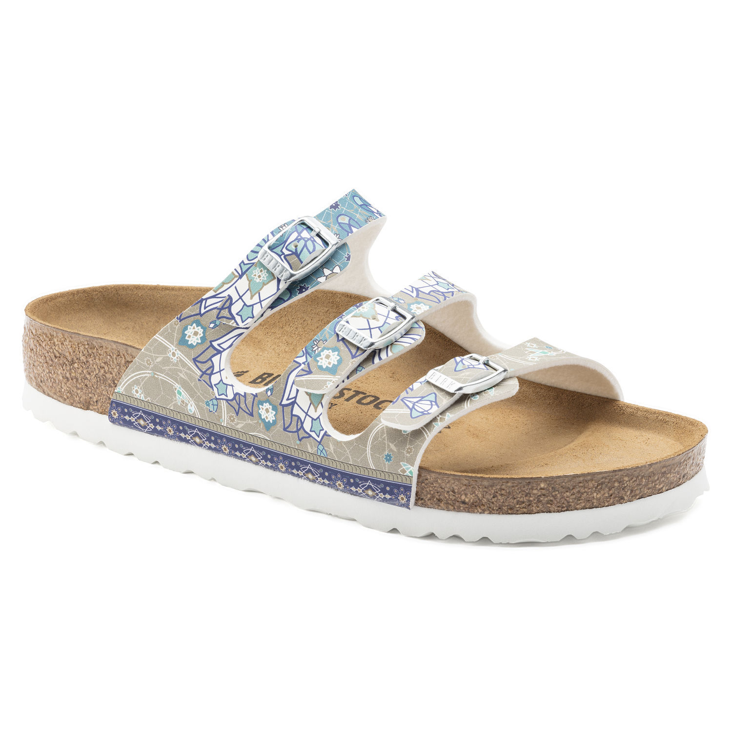 Birkenstock Birko Flor FLORIDA Ancient Mosaic Taupe BNIB 1009802