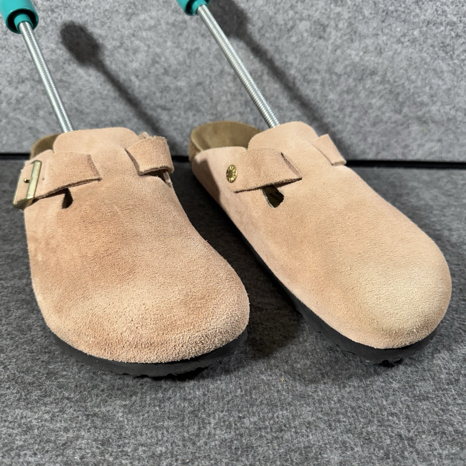Birkenstock Boston Women’s Suede Leather Clog Light Rose Pink Size 41 US 10