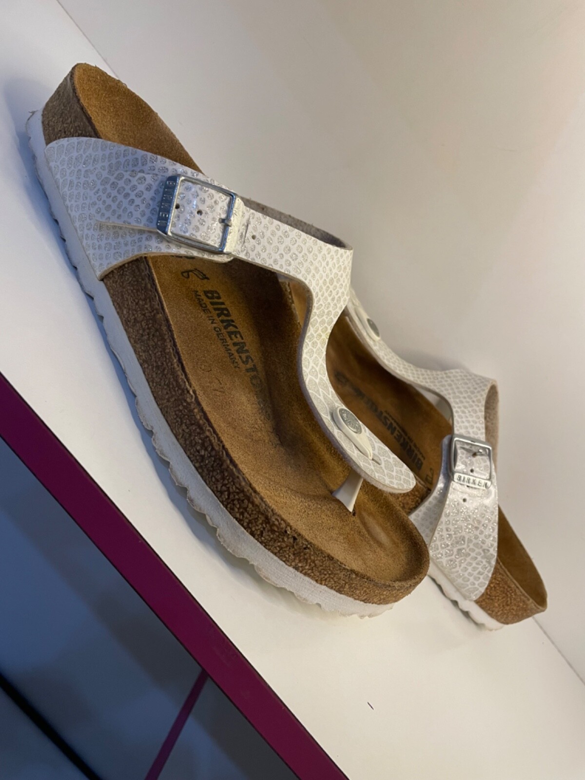 Birkenstock Womens Gizeh Magic Snake Glitter – Size L9/M7/EU40