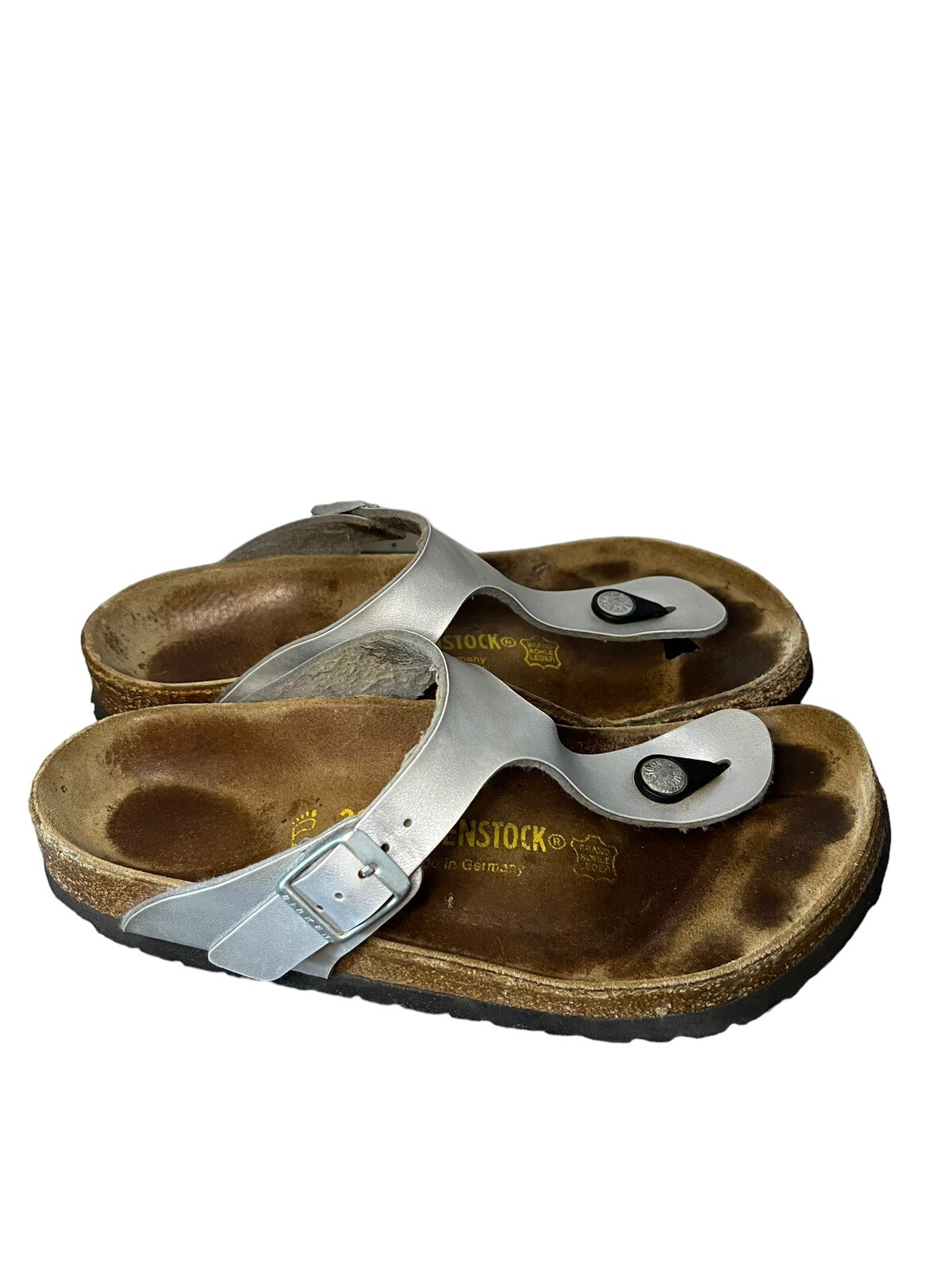 Birkenstock Gizeh Sliver Thong Comfort Support Casual Sandals Sz 7 US/38 EUR