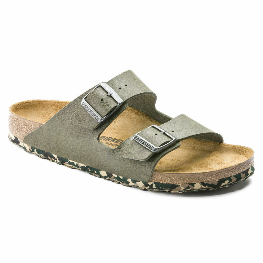 Birkenstock BF ARIZONA Sandwashed Green (Camouflage Sole) Narrow BNIB 1008277