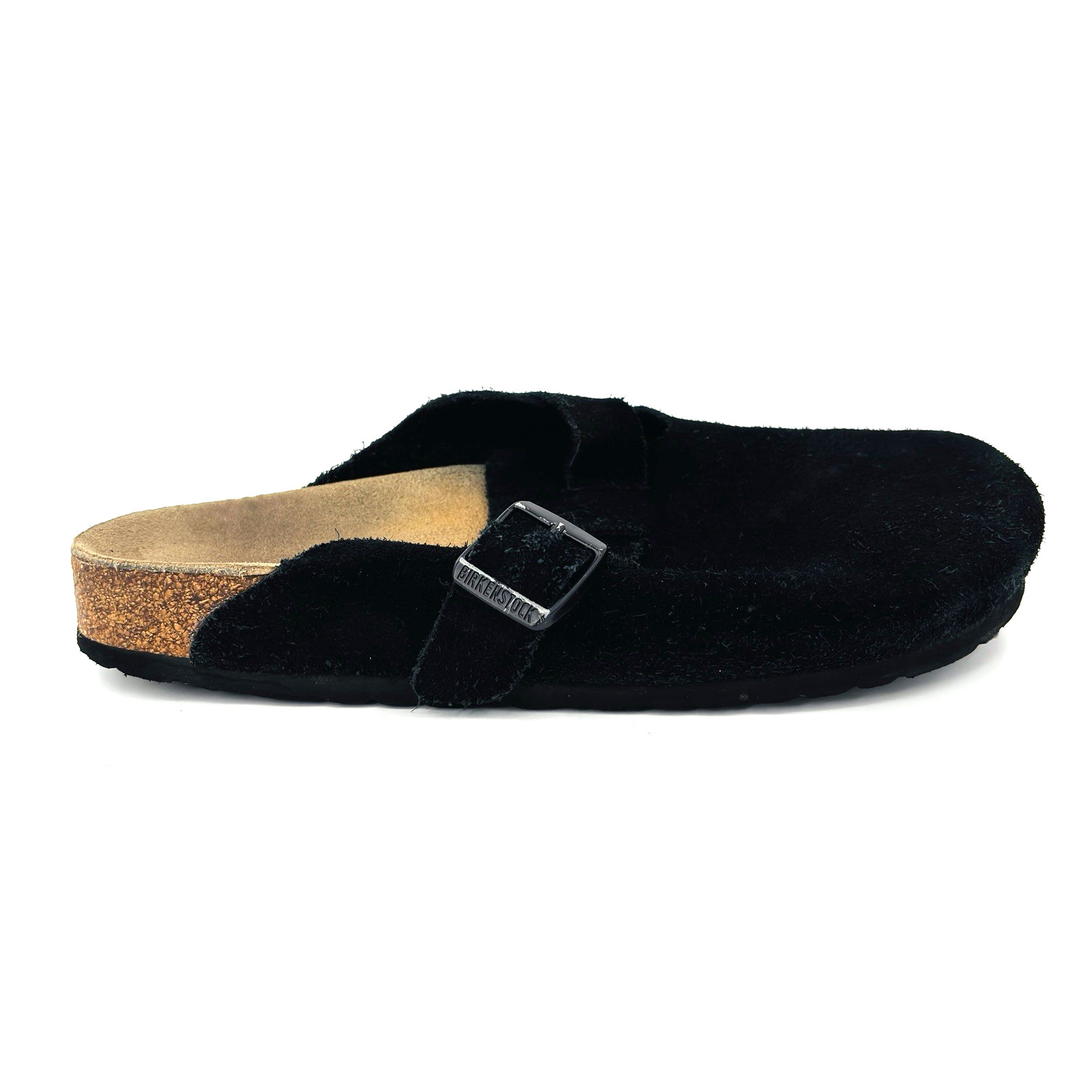 Soft Footbed Womens 11 (Mens 9) 42 Regular Birkenstock Boston Black Suede Clogs