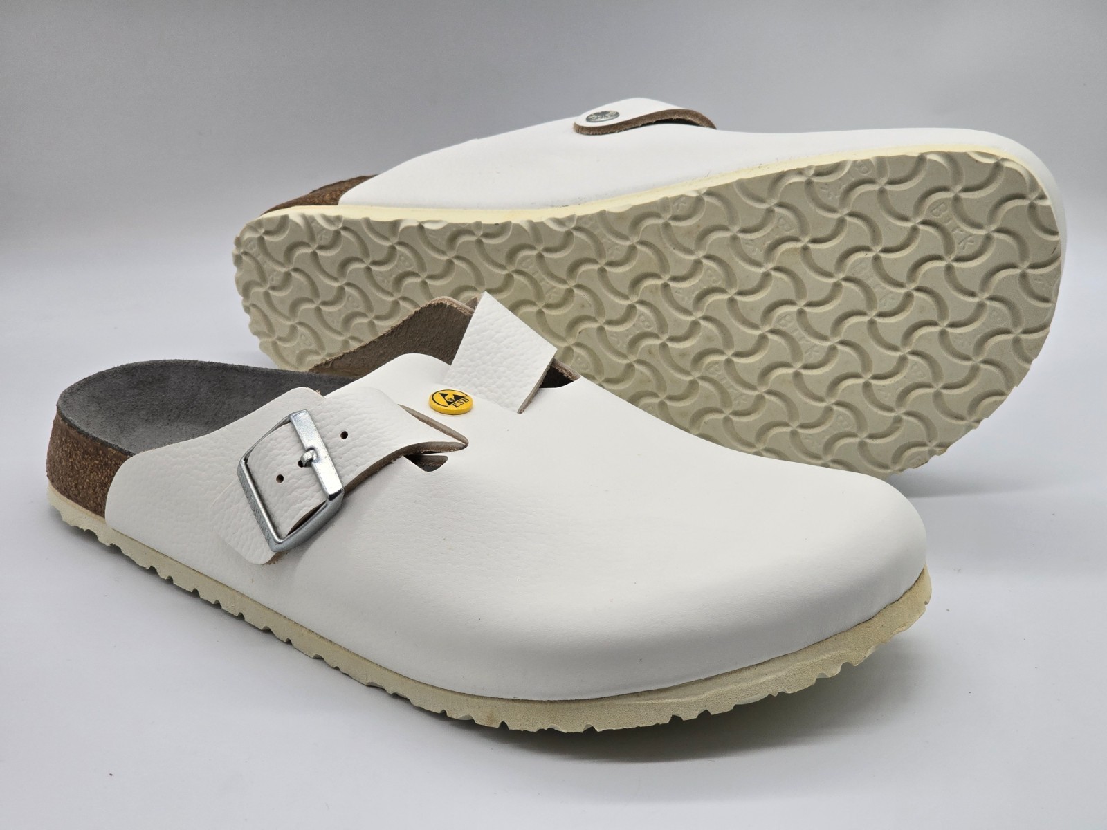 Birkenstock Boston ESD – White 48 Regular Professional Series BNWOT
