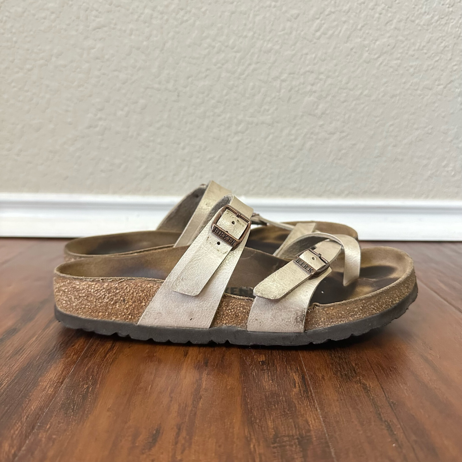 BIRKENSTOCK Mayari Sandals Womens EU 36 US 5-5.5 Graceful Pearl White  Birko-Flo