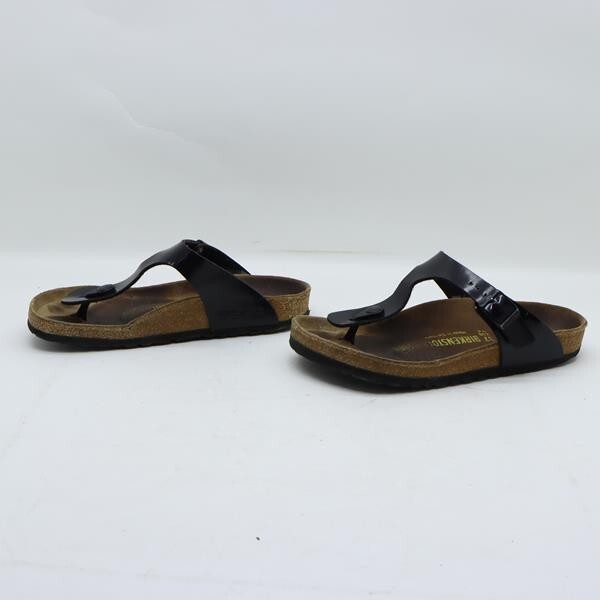 Used BIRKENSTOCK GIZEH Number EU 37 (Cod.CS2301) Microfiber Black