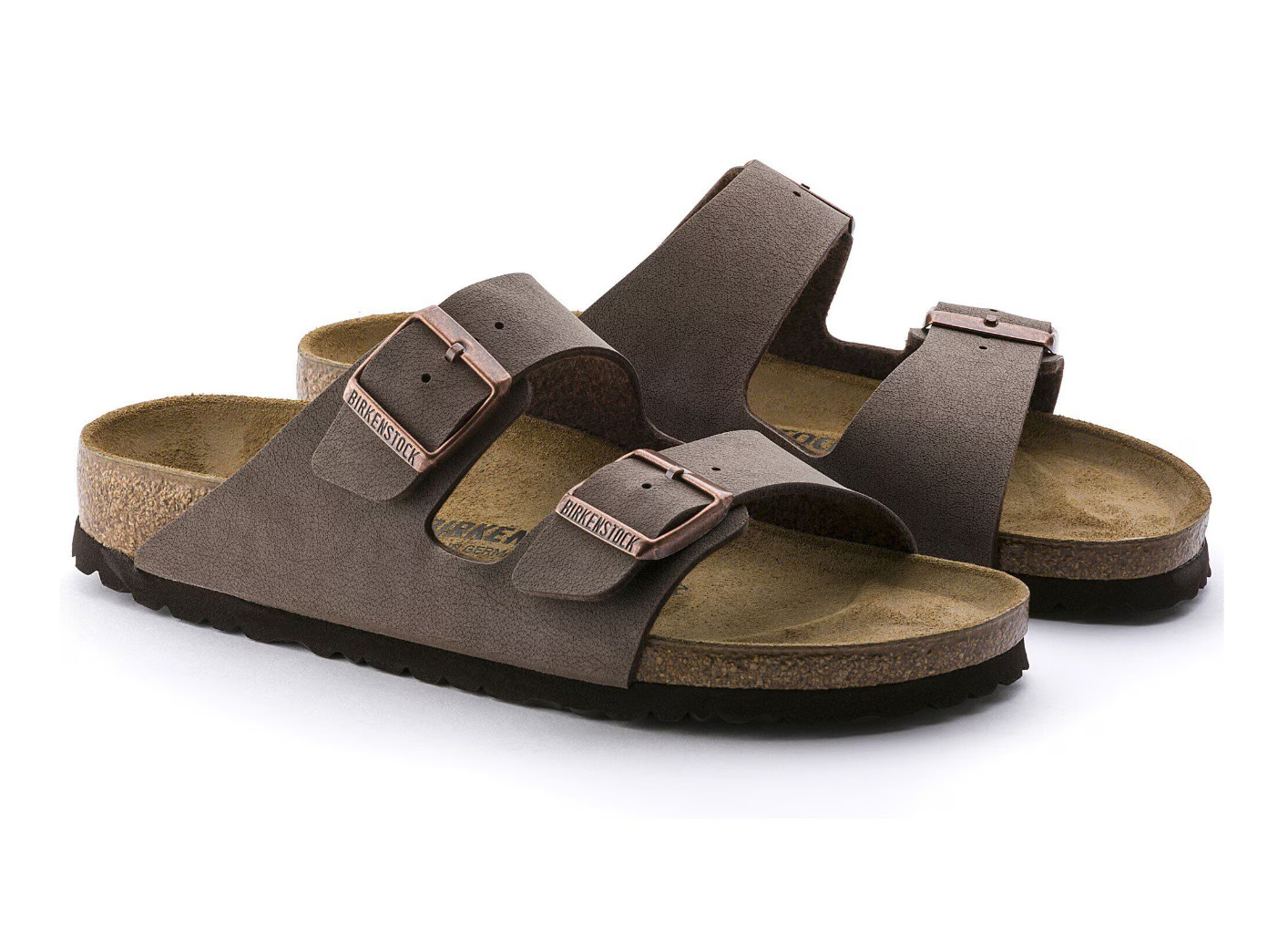 Birkenstock Arizona Mocha Birkibuc Two-Strap Comfort Unisex Sandals New EU 37-45